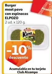 Oferta de Elpozo - Burger Meat Pavo Con Espinacas en Alcampo