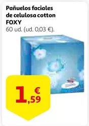 Oferta de Foxy - Panuelos Faciales De Celulosa Cotton por 1,59€ en Alcampo