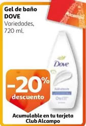 Oferta de Dove - Gel De Bano en Alcampo