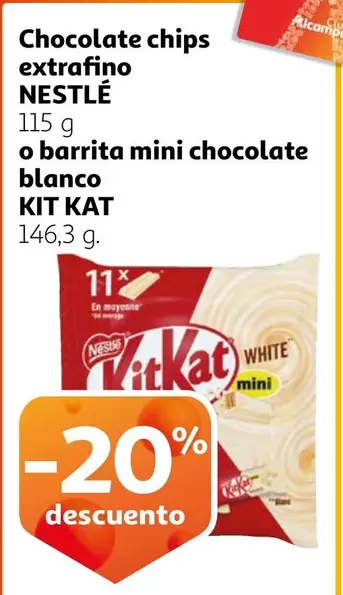 Oferta de Nestlé - Chocolate Chips Extrafino en Alcampo