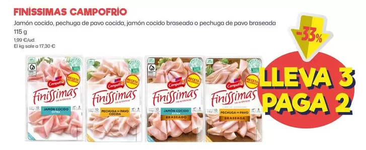 Oferta de Campofrío - Finissimas por 1,99€ en Ahorramas