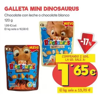 Oferta de Dinosaurios - Galleta Mini por 1,99€ en Ahorramas