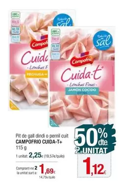 Oferta de Campofrío - Pit De Gall Dindi O Pernil Cuit por 2,25€ en Condis