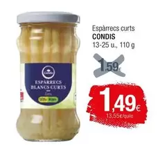 Oferta de Condis - Espàrrecs Curts por 1,49€ en Condis