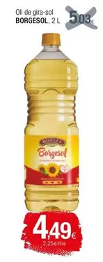 Oferta de Borgesol - Oli De Gira-Sol por 4,49€ en Condis