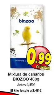 Oferta de Biozoo - Mixtura De Canarios por 0,99€ en SPAR