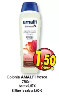 Oferta de Amalfi - Colonia Fresca por 1,5€ en SPAR