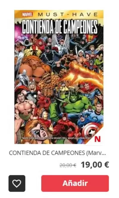 Oferta de Marvel - Contienda De Campeones por 19000€ en Norma Comics