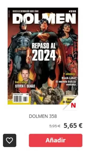 Oferta de Dolmen 358 por 5,65€ en Norma Comics