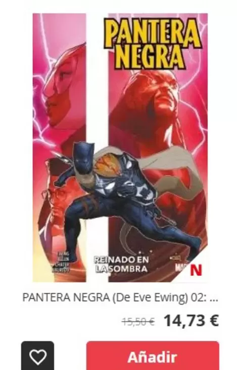 Oferta de Pantera Negra por 14,73€ en Norma Comics