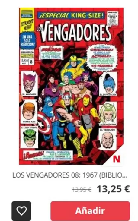 Oferta de Los Vengadores por 13,25€ en Norma Comics