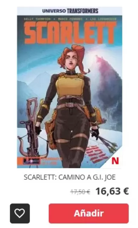 Oferta de Lee - Scarlett: Camino A G.i.joe por 16,63€ en Norma Comics