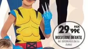 Oferta de Wolverine Infantil por 29,99€ en DRIM