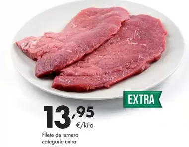 Oferta de Filete De Ternera Categoria Extra por 13,95€ en Supermercados Lupa