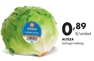 Oferta de Alteza - Lechuga Iceberg por 0,89€ en Supermercados Lupa