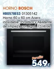 Oferta de Bosch - Horno HBG578ES3 01305142 por 549€ en Master Cadena