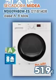 Oferta de Midea - Secadora MDG09H80W-ES por 519€ en Master Cadena