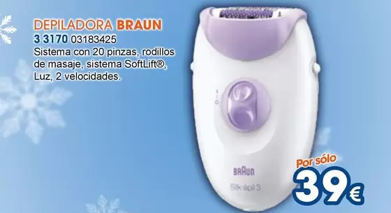 Oferta de Braun - Depiladora por 39€ en Master Cadena