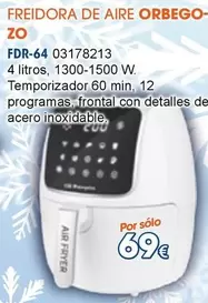 Oferta de Orbegozo - Freidora De Aire FDR-64 por 69€ en Master Cadena