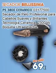 Oferta de Bellissima - Secador P5 3800 Ceramico por 69€ en Master Cadena