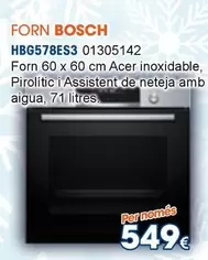 Oferta de Bosch - Forn HBG578ES3  por 549€ en Master Cadena