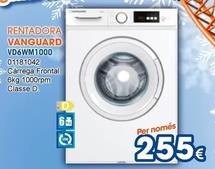 Oferta de Vanguard - Rentadora  Vd6wm1000 por 255€ en Master Cadena