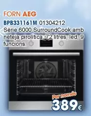 Oferta de AEG - Forn BPB331161M por 389€ en Master Cadena