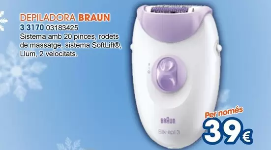 Oferta de Braun - Depiladora por 39€ en Master Cadena