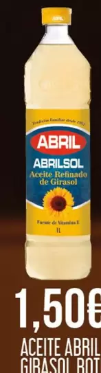 Oferta de Abril - Aceite Girasol por 1,5€ en Claudio