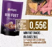 Oferta de Ifa Eliges - Mini Fuet Snacks por 0,55€ en Claudio