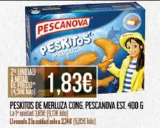 Oferta de Pescanova - Peskitos De Merluza Cong. Est. por 1,83€ en Claudio