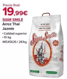 Oferta de Thai - Arroz  Jazmin por 19,99€ en Costco