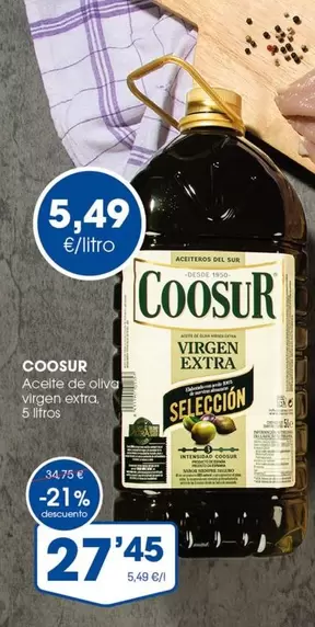 Oferta de Coosur - Aceite De Oliva Virgen Extra por 27,45€ en Supermercados Plaza