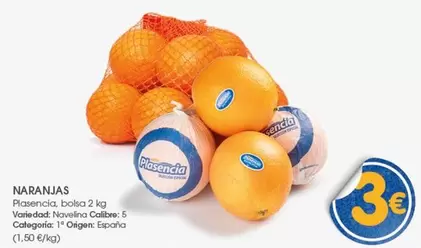 Oferta de Origen - Naranjas por 3€ en Supermercados Plaza