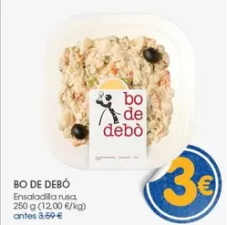 Oferta de Bo de Debò - Ensaladilla Rusa por 3€ en Supermercados Plaza