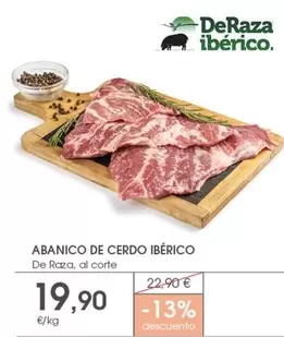 Oferta de Abanico De Cerdo Iberico por 19,9€ en Supermercados Plaza