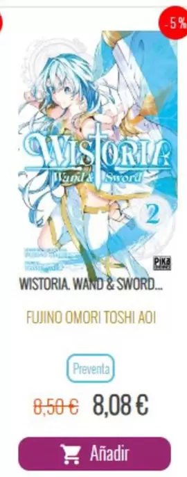 Oferta de Wistoria/ Wand & Sword por 8,08€ en Generación X