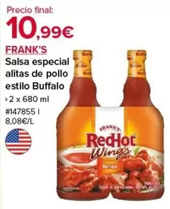 Oferta de Buffalo - Salsa Especial Alitas De Pollo Estilo por 10,99€ en Costco