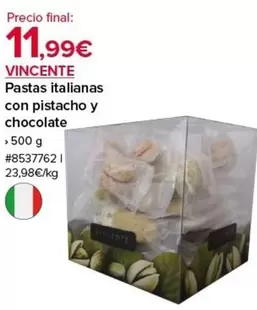 Oferta de Pastas Italianas Con Pistacho Y Chocolate por 11,99€ en Costco