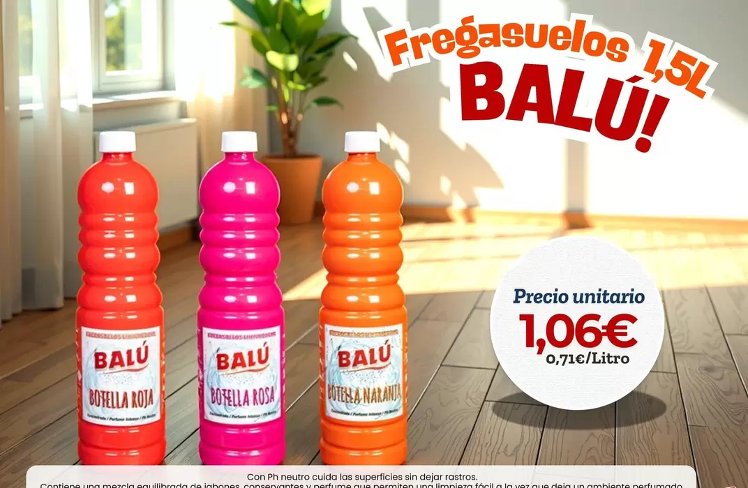 Oferta de Balu - Fregasuelos por 1,06€ en Sangüi