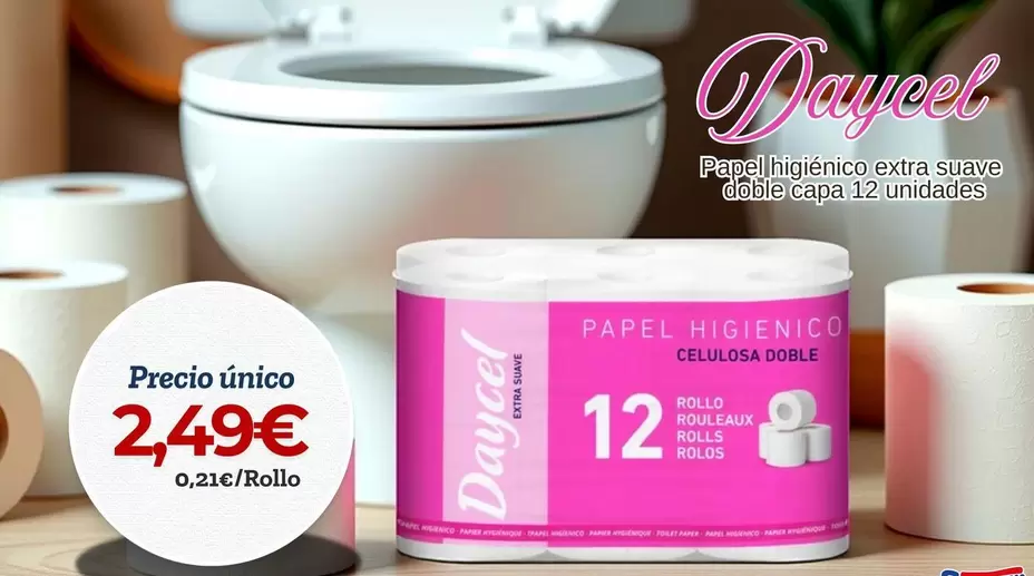 Oferta de Daycel - Papel Higiénico Extra Suave  por 2,49€ en Sangüi