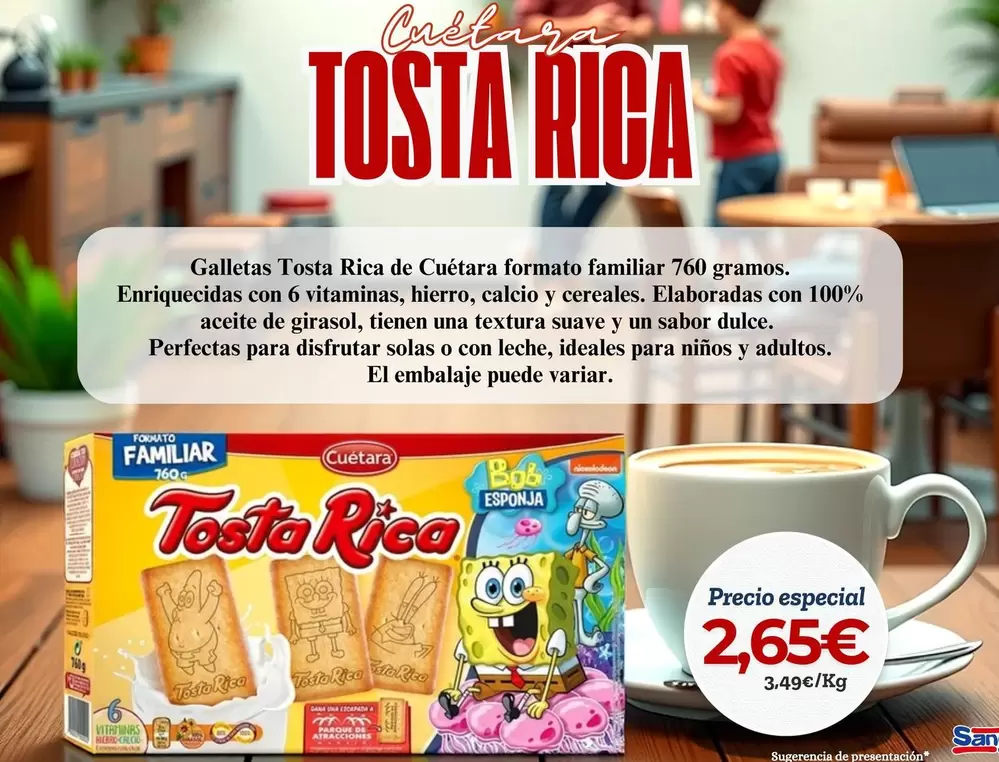 Oferta de Cuétara - Tosta Rica por 2,65€ en Sangüi