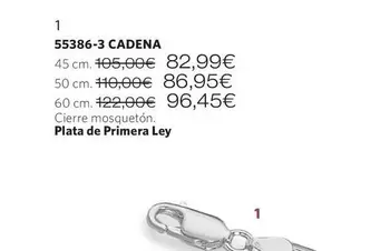 Oferta de Cadena por 82,99€ en Cristian Lay