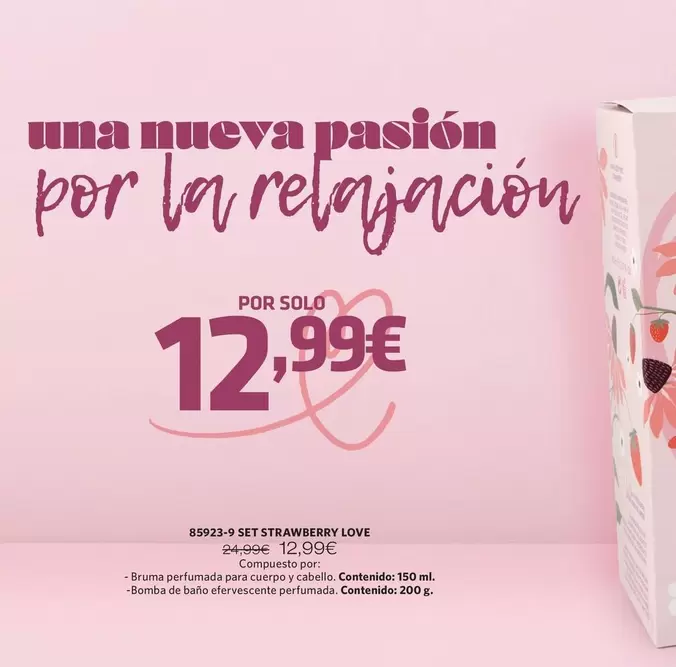 Oferta de Set Strawberry Love por 12,99€ en Cristian Lay