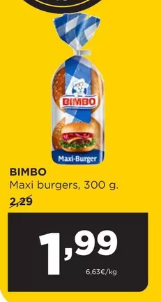 Oferta de Bimbo - Maxi Burgers por 1,99€ en Alimerka