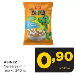 Oferta de Asinez - Cereales Mini Gioriki por 0,9€ en Alimerka