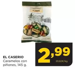 Oferta de El Caserío - Caramelos Con Piñones por 2,99€ en Alimerka