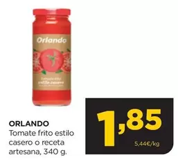 Oferta de Orlando - Tomate Frito Estilo Casero O Receta Artesanaartesana por 1,85€ en Alimerka