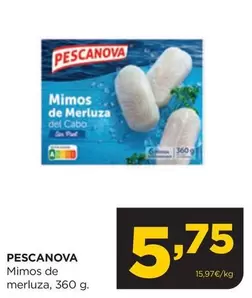 Oferta de Pescanova - Mimos De Merluza por 5,75€ en Alimerka