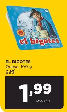 Oferta de El Bigotes - Queso por 1,99€ en Alimerka